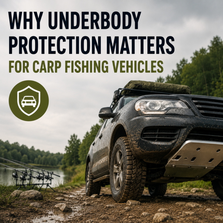 Underbody protection for carp fishing vehicles on rough terrain